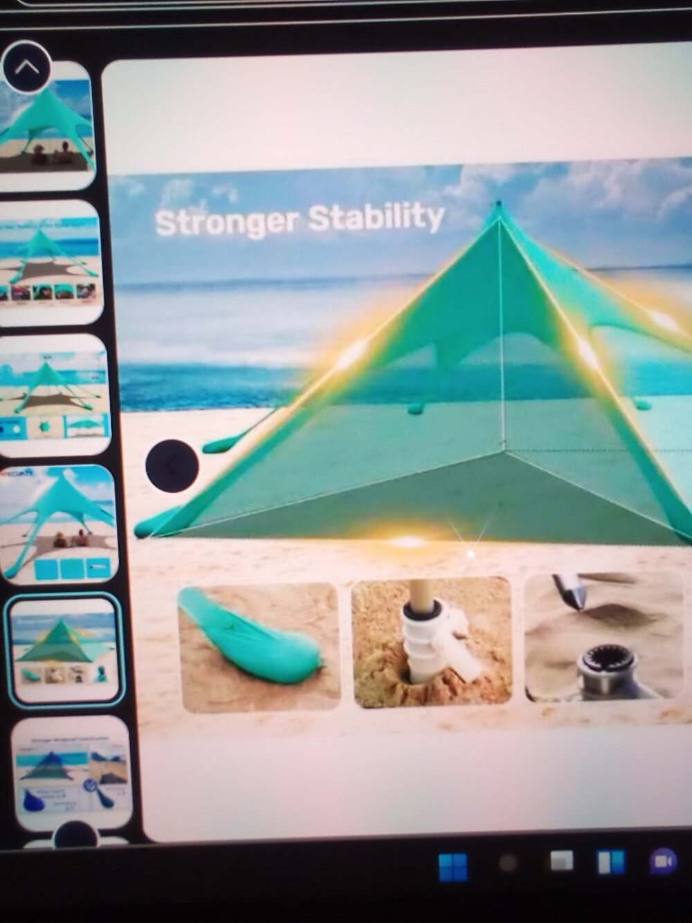 The Best Beach and yard ,Shelter 12x12 Ft.Beach Canopy Tent.